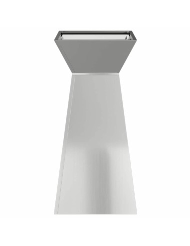 Саксия с колона Сребрист 35 x 35 x 73 см Стомана