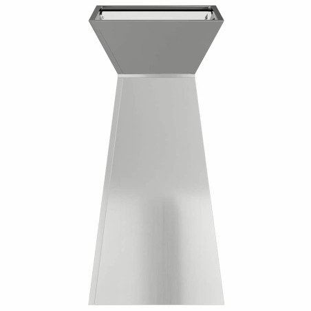 Саксия с колона Сребрист 35 x 35 x 73 см Стомана