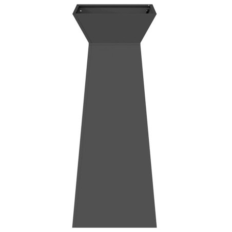 Саксия с колона Черно 40 x 40 x 100 cm Стомана