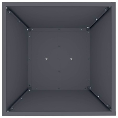 Саксия с колона Антрацит 40 x 40 x 100 cm Стомана