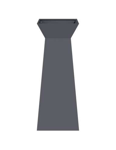 Саксия с колона Антрацит 40 x 40 x 100 cm Стомана