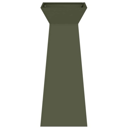 Саксия с колона Маслинено 40 x 40 x 100 cm Стомана