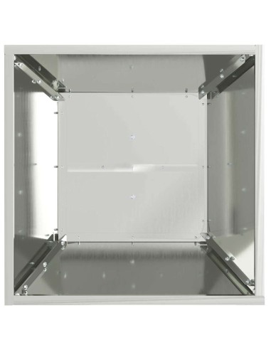 Саксия с колона Сребрист 40 x 40 x 100 cm Стомана