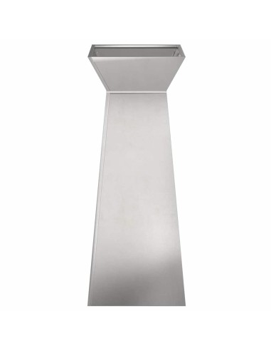 Саксия с колона Сребрист 40 x 40 x 100 cm Стомана