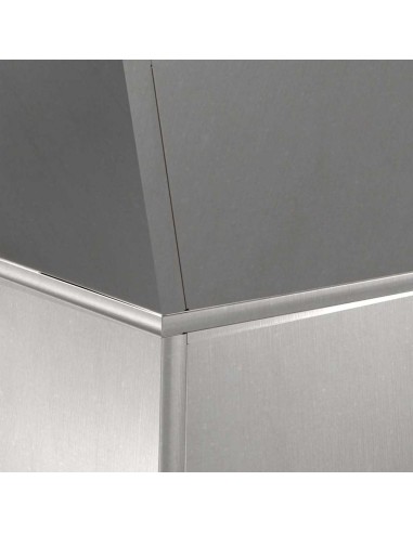 Саксия с колона Сребрист 40 x 40 x 100 cm Стомана