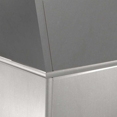 Саксия с колона Сребрист 40 x 40 x 100 cm Стомана