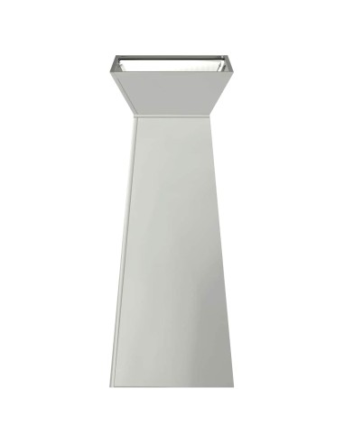 Саксия с колона Сребрист 40 x 40 x 100 cm Стомана