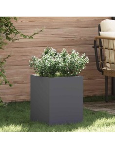 Градинска саксия Антрацит Студено валцована стомана