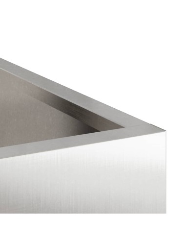 Градинска саксия Сребрист Неръждаема стомана