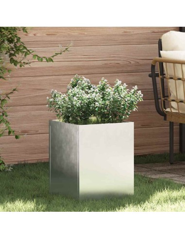 Градинска саксия Сребрист Поцинкована стомана