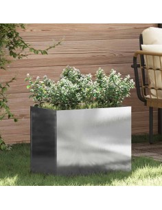 Градинска саксия Сребрист 50 x 32 x 40 см Неръждаема стомана