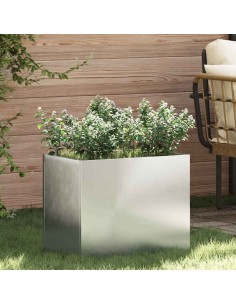 Градинска саксия Сребрист 50 x 32 x 40 см Поцинкована стомана