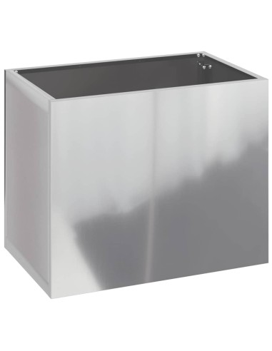 Градинска саксия Сребрист 50 x 32 x 40 см Поцинкована стомана