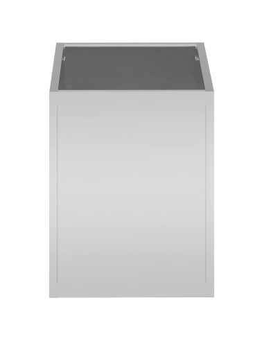 Градинска саксия Сребрист 50 x 32 x 40 см Поцинкована стомана