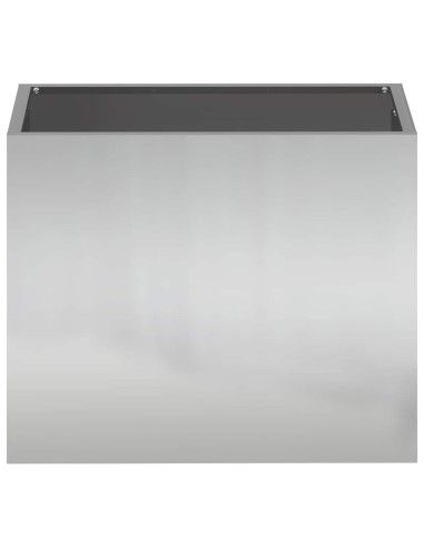 Градинска саксия Сребрист 50 x 32 x 40 см Поцинкована стомана