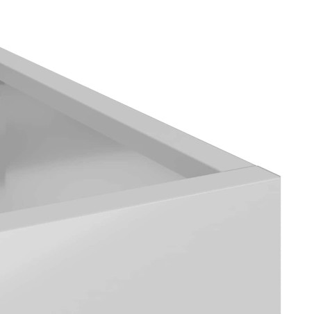 Градинска саксия Сребрист 50 x 32 x 40 см Поцинкована стомана