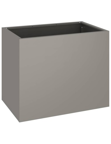 Градинска саксия Кафяво 50 x 32 x 40 см Патинирана стомана