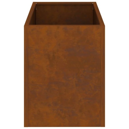 Градинска саксия Кафяво 50 x 32 x 40 см Патинирана стомана