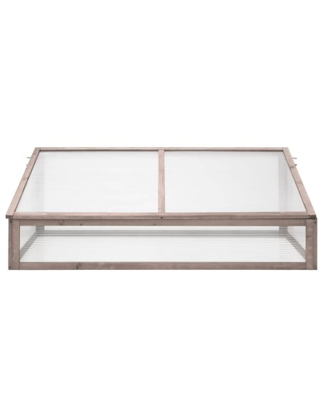 Оранжерия сива 110x58,5x39 см чамово дърво
