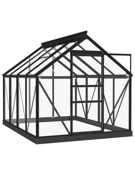 Оранжерия рамка за смяна антрацит 155x103x191 см алуминий