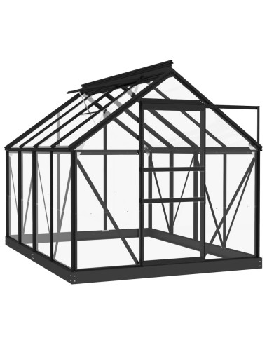 Оранжерия рамка за смяна антрацит 155x103x191 см алуминий
