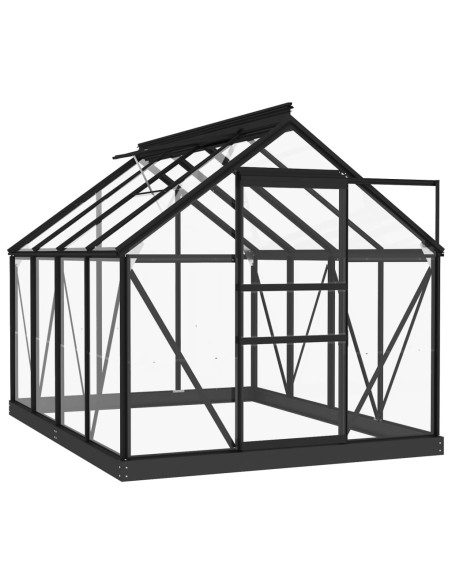 Оранжерия рамка за смяна антрацит 155x103x191 см алуминий