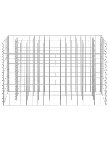 Габион повдигната леха, поцинкована стомана, 90x30x60 см