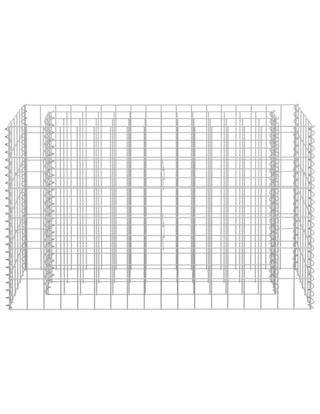 Габион повдигната леха, поцинкована стомана, 90x30x60 см