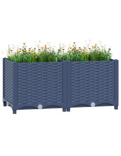Повдигната леха, 80x40x38 см, полипропилен