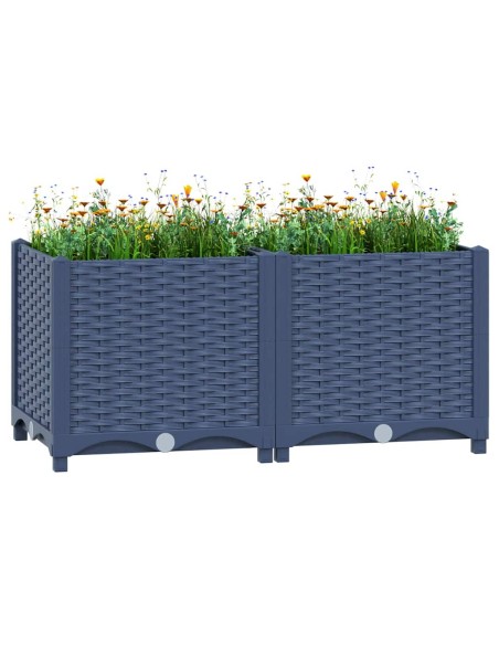 Повдигната леха, 80x40x38 см, полипропилен