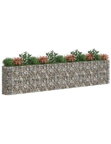 Габион повдигната леха, поцинковано желязо, 470x50x100 cм