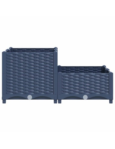 Повдигната леха, 80x80x38 см, полипропилен