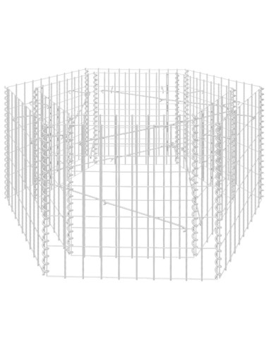 Хексагонален габион повдигната леха, 100x90x50 cм