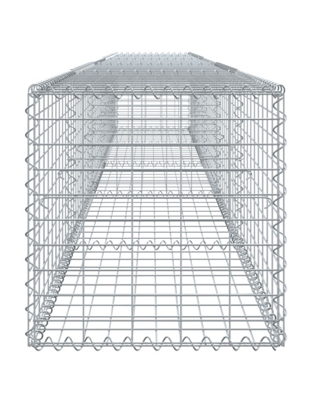 Габионна кошница с покритие, 500x50x50 см, поцинковано желязо