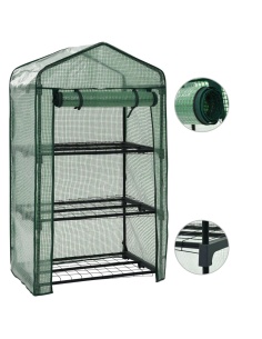 Мини оранжерия 69x49x125 см - 3-етажна ➤ на топ цена ➤ pagagal.com