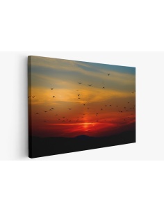 Картина на Залез и птици - k100367 -PAGAGAL