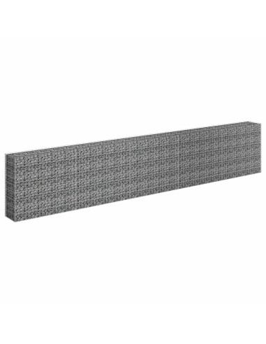 Габион повдигната леха, поцинкована стомана, 450x30x90 cм