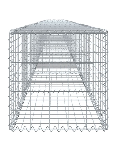 Габионна кошница с покритие, 1000x50x50 см, поцинковано желязо
