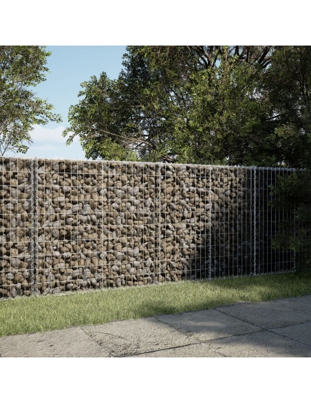 Габионна кошница с покритие, 200x50x100 см, поцинковано желязо