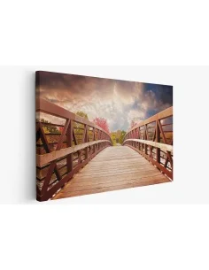 Картина на Дървен мост в парка - k1385938 -PAGAGAL