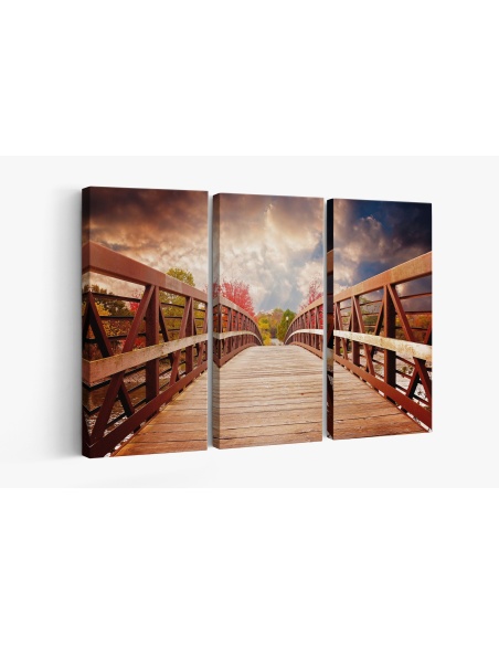 Картина на Дървен мост в парка - k1385938 -PAGAGAL