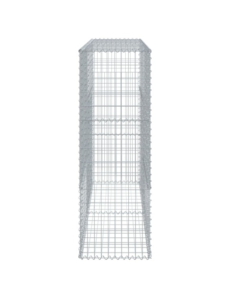 Габионна кошница с покритие, 200x50x150 см, поцинковано желязо