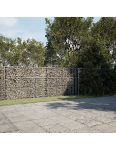 Габионна кошница с покритие, 400x50x150 см, поцинковано желязо