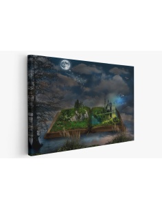 Картина на Абстракция - книга и замък - k2152349 -PAGAGAL
