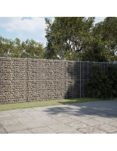 Габионна кошница с покритие, 400x50x200 см, поцинковано желязо