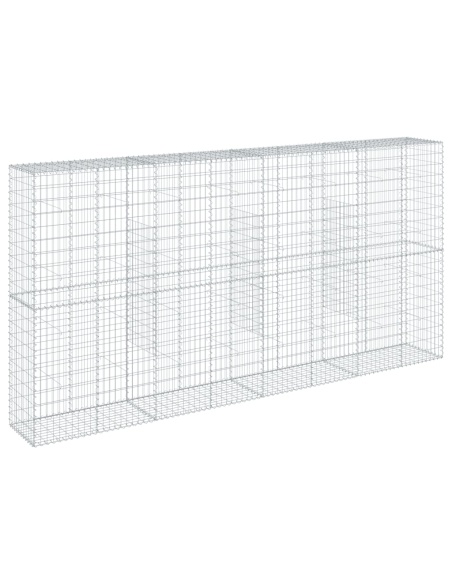 Габионна кошница с покритие, 400x50x200 см, поцинковано желязо
