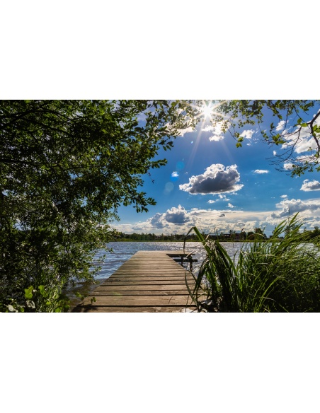 Картина на Езерен дървен кей - k2459981 -PAGAGAL