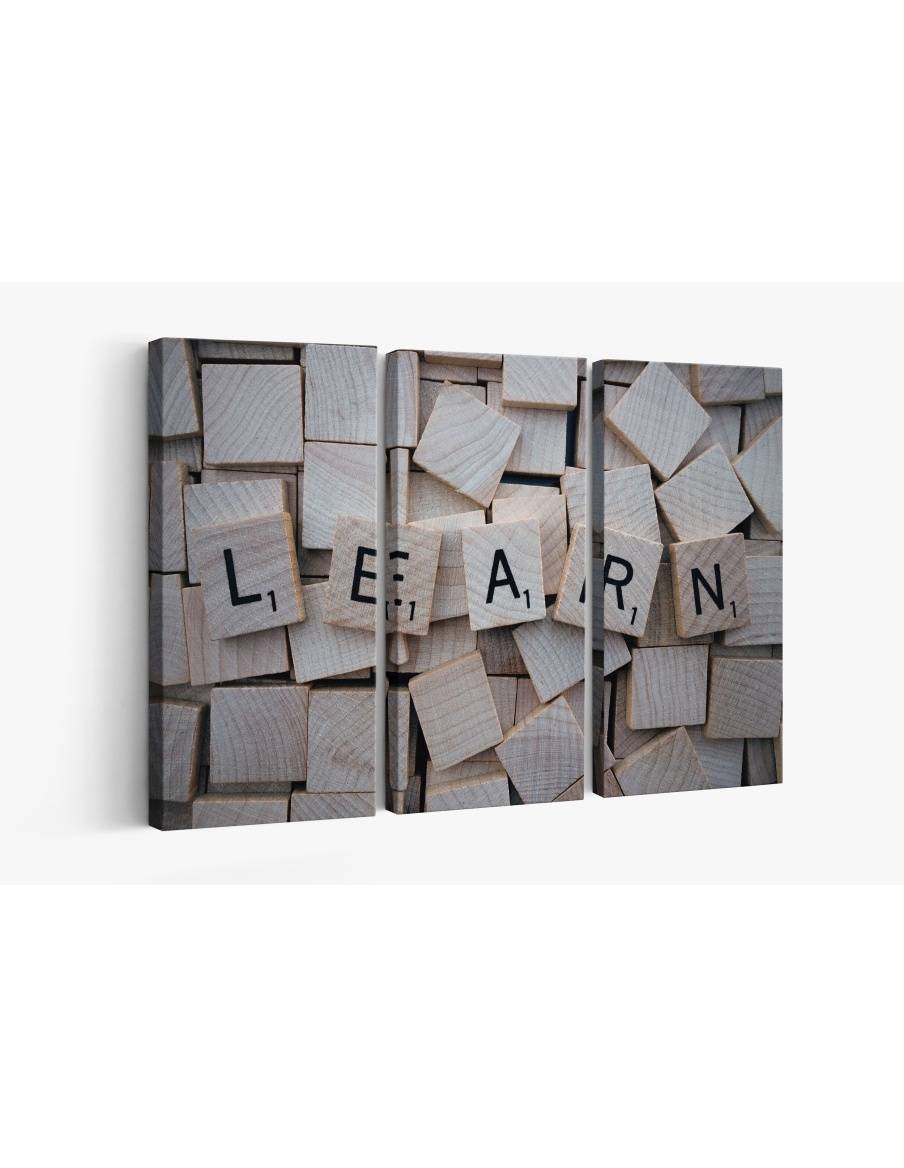Картина на Дървени кубове LEARN - k247819 -PAGAGAL