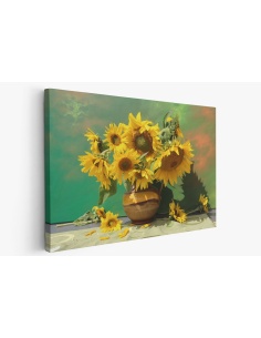 Картина на Слънчогледи в саксия - k2674657 -PAGAGAL
