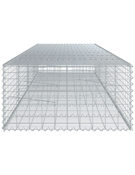 Габионна кошница с покритие, 400x100x50 см, поцинковано желязо